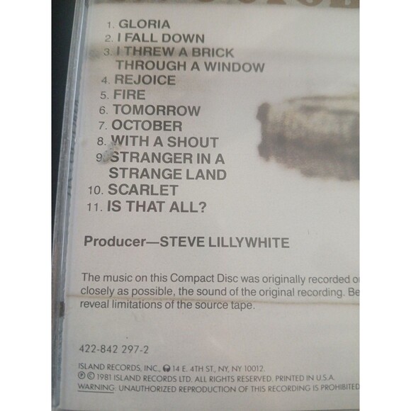 U2 October Island Records 1981 - Picture 3 of 8